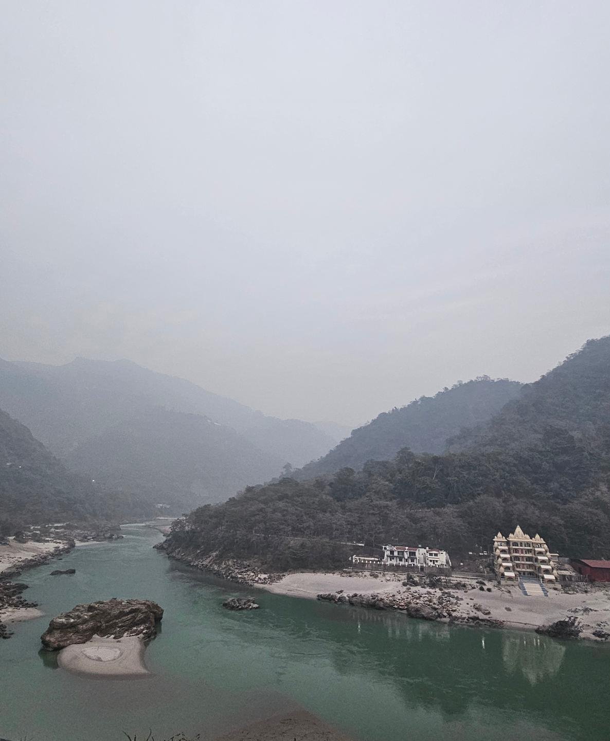 Handmade organic cotton yoga meditation mat inspired by the Ganges River, offering the best in eco-friendly and sustainable practices for mindful living