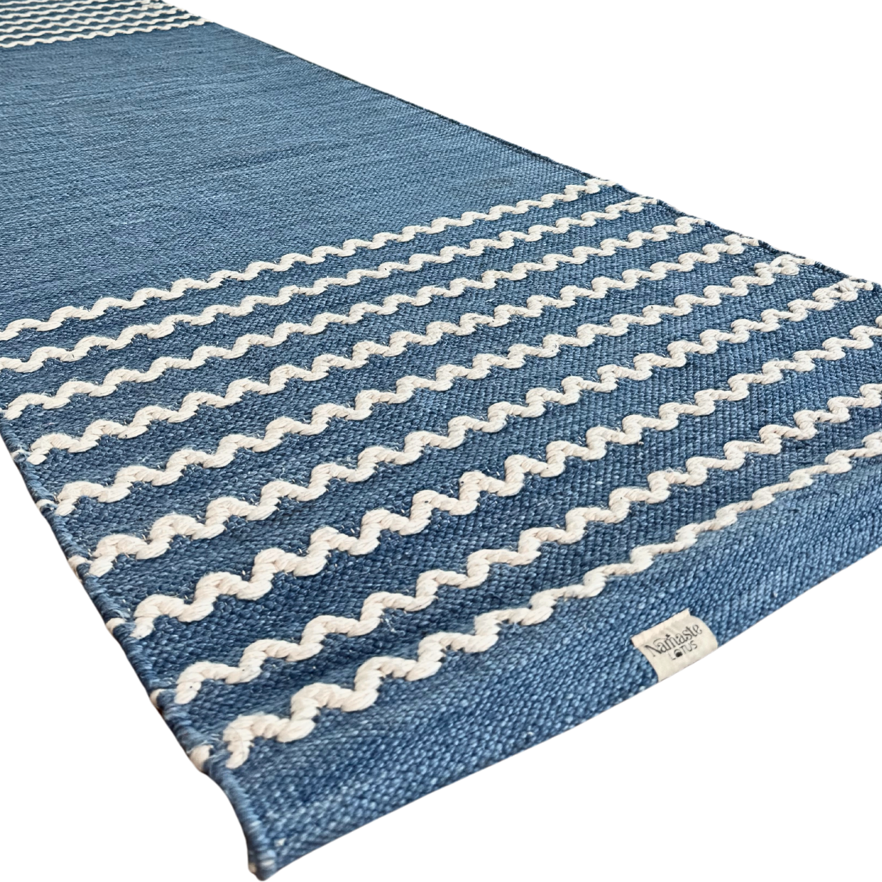 Experience the Ocean Serenity Yoga Meditation Mat Collection, featuring eco-friendly mats made from 100% organic cotton and enriched with Ayurvedic indigo herbs. Designed for mindful practices, these mats provide a perfect blend of sustainability and luxury, enhancing your yoga and meditation journey with a calming ocean wave motif. Elevate your practice with mats that prioritize environmental consciousness and promote a deeper connection to nature