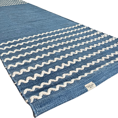 Experience the Ocean Serenity Yoga Meditation Mat Collection, featuring eco-friendly mats made from 100% organic cotton and enriched with Ayurvedic indigo herbs. Designed for mindful practices, these mats provide a perfect blend of sustainability and luxury, enhancing your yoga and meditation journey with a calming ocean wave motif. Elevate your practice with mats that prioritize environmental consciousness and promote a deeper connection to nature